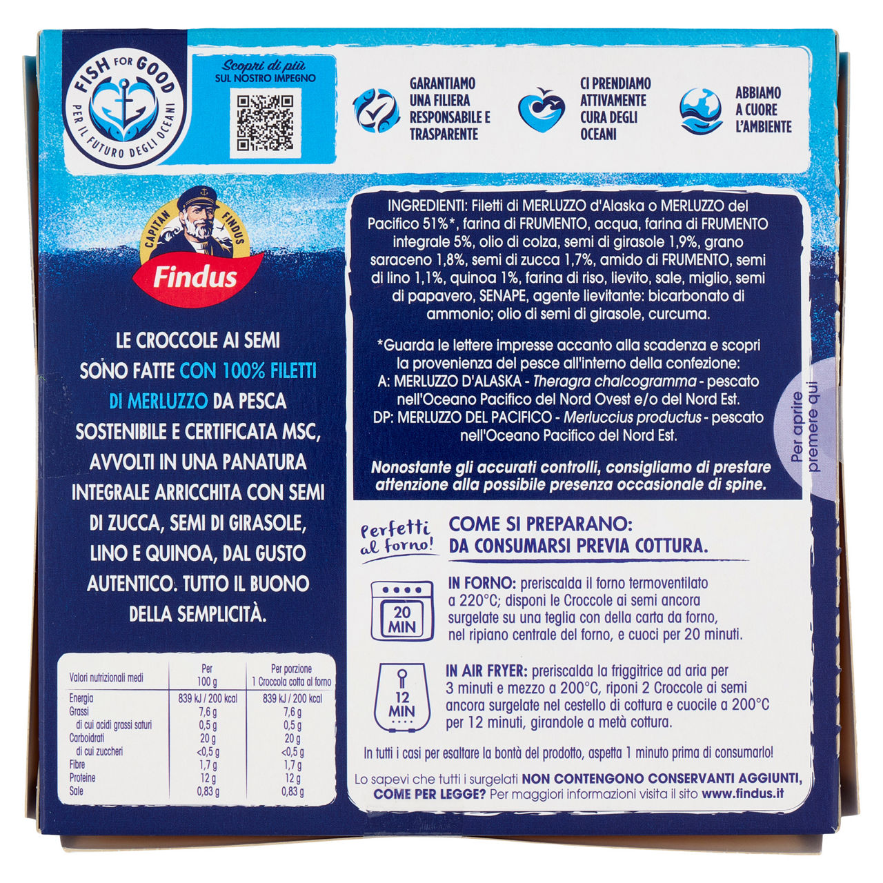 Croccole di merluzzo d'Alaska con panatura integrale e semi surgelate 200 gr - Immagine 41