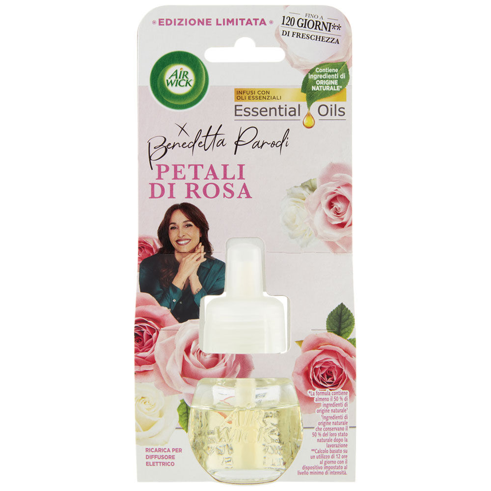 Deodorante ambienti air wick elettrico ricarica rosa limited edition ml 19 - Immagine 01