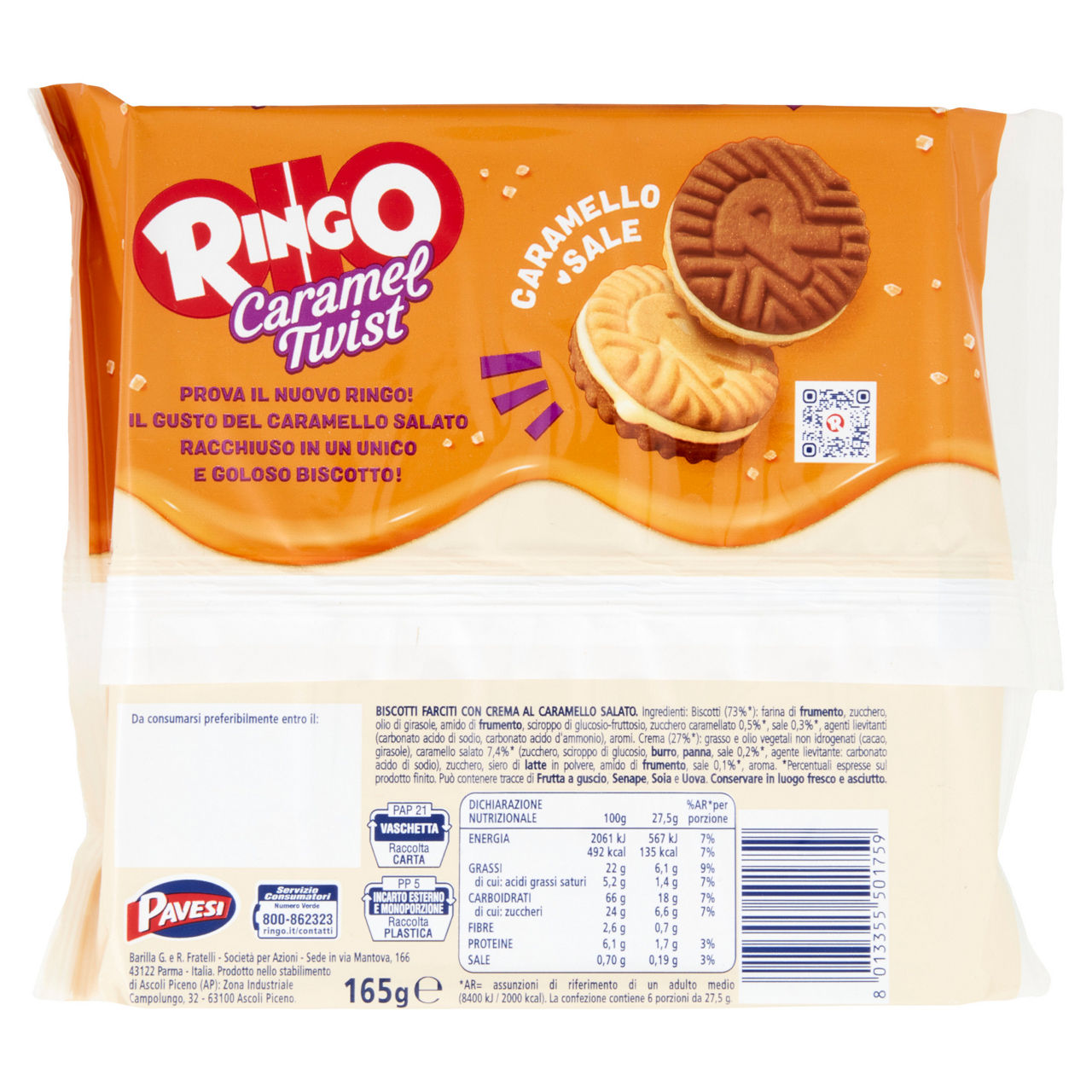 Biscotti Ringo farciti Caramel Twist 165 gr - Immagine 61