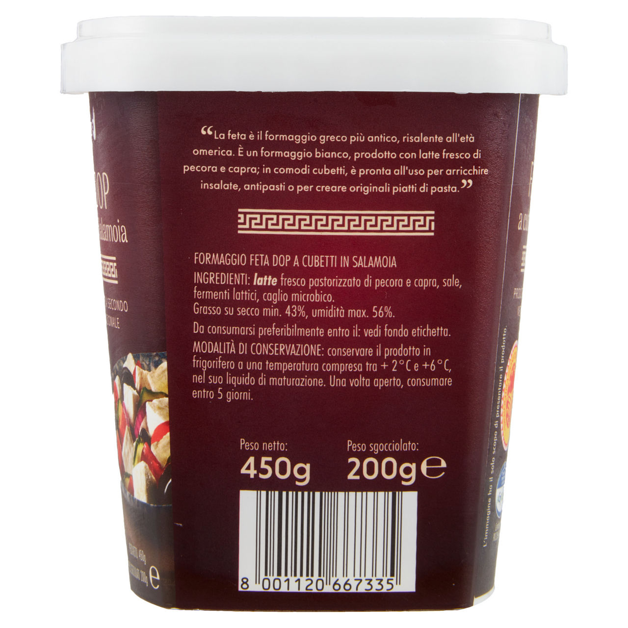 Feta DOP a cubetti in salamoia 200 gr - Immagine 31