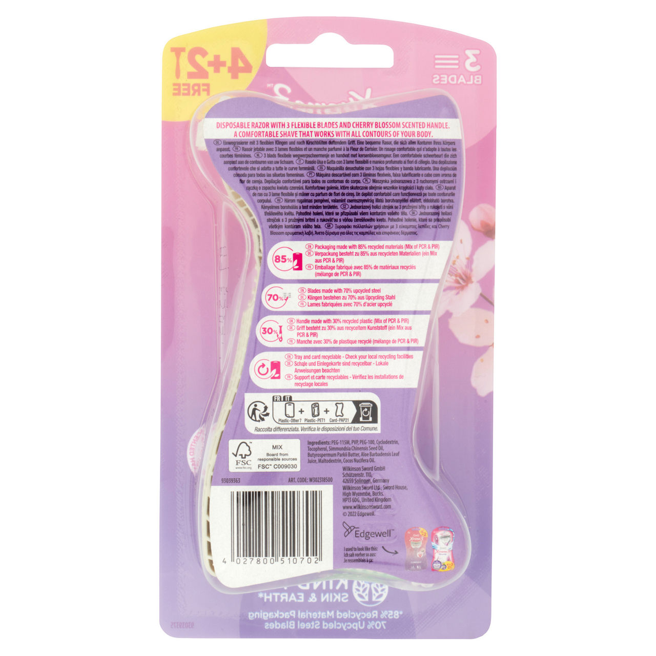 Rasoi usa e getta Comfort Cherry Blossom 4 pz + 2 pz in omaggio - Immagine 41
