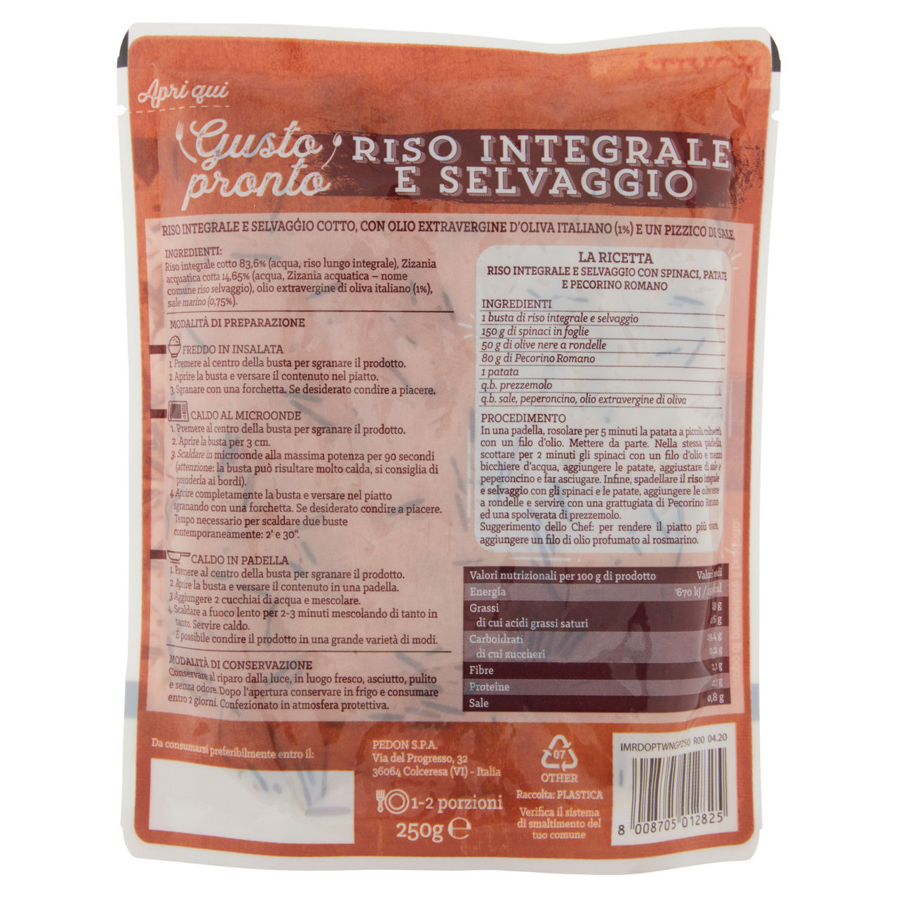 Gp riso integr.selvaggio 250g - Immagine 21