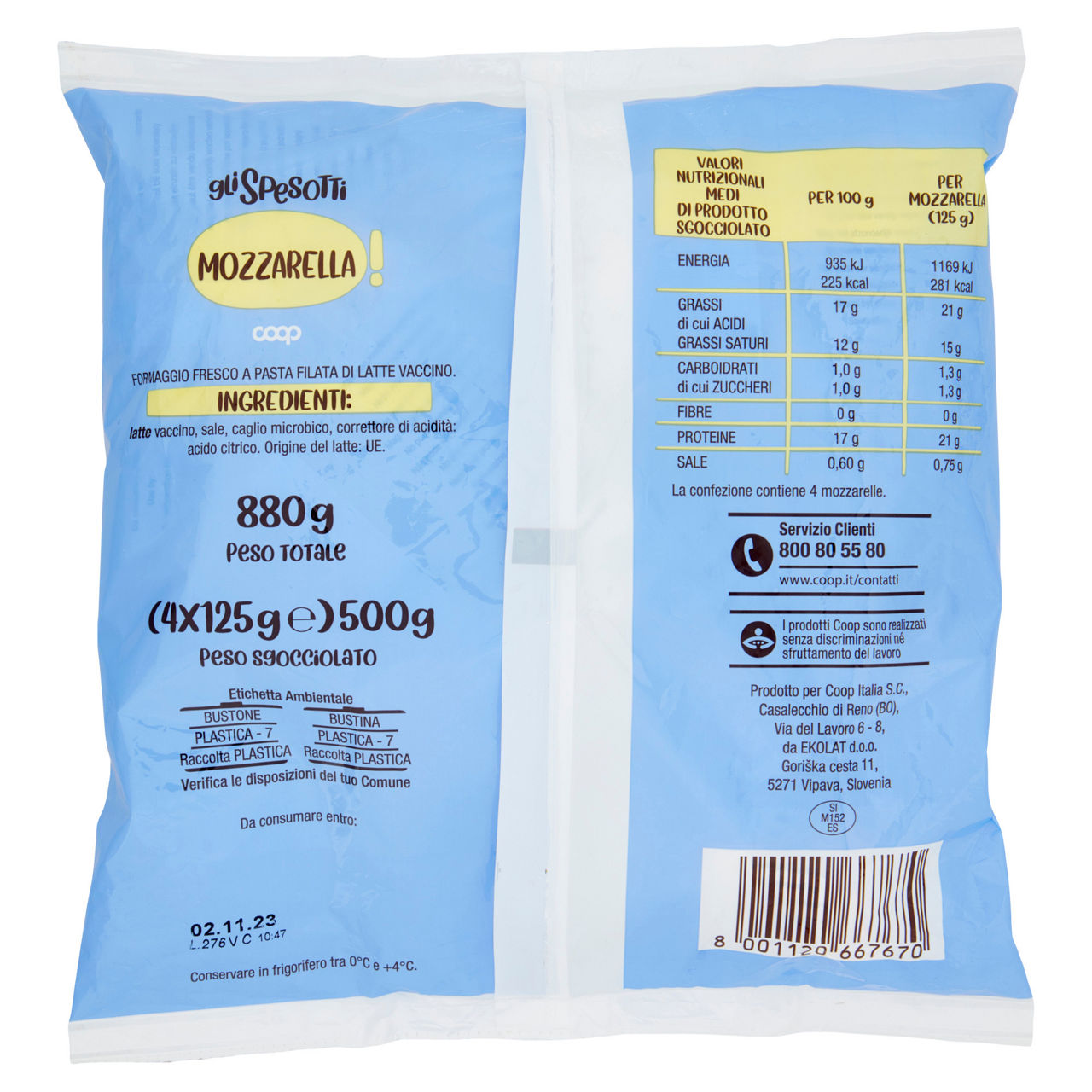 Mozzarella 4 pz da 125 gr - Immagine 41