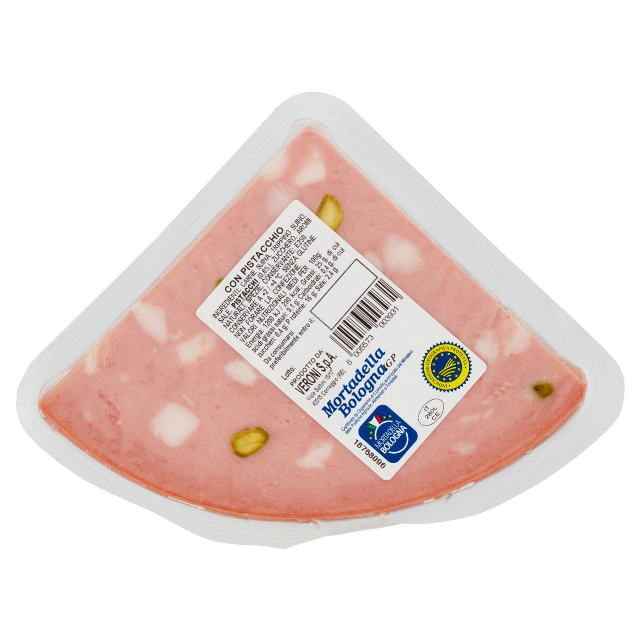 Mortadella Bologna IGP con pistacchio a spicchio 350 gr - Immagine 31