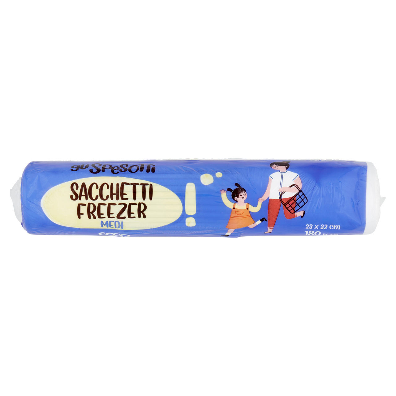 Sacchi freezer coop gli spesotti medi l 2 rotolo da 180 sacchetti pz.1