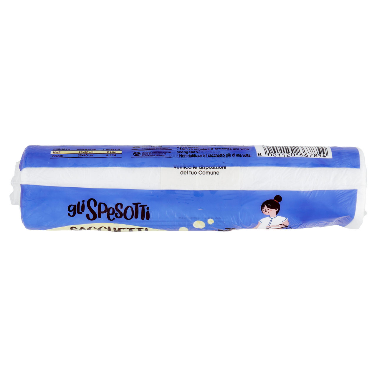 Sacchi freezer coop gli spesotti medi l 2 rotolo da 180 sacchetti pz.1 - Immagine 11