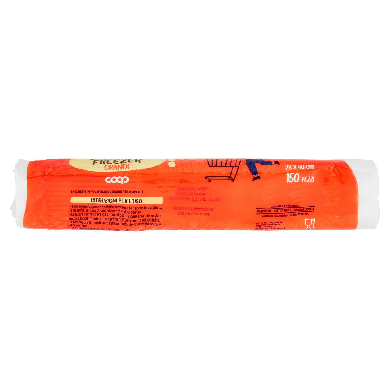 Sacchi freezer coop gli spesotti grandi l 4 rotolo da 150 sacchetti pz 1 - Immagine 31