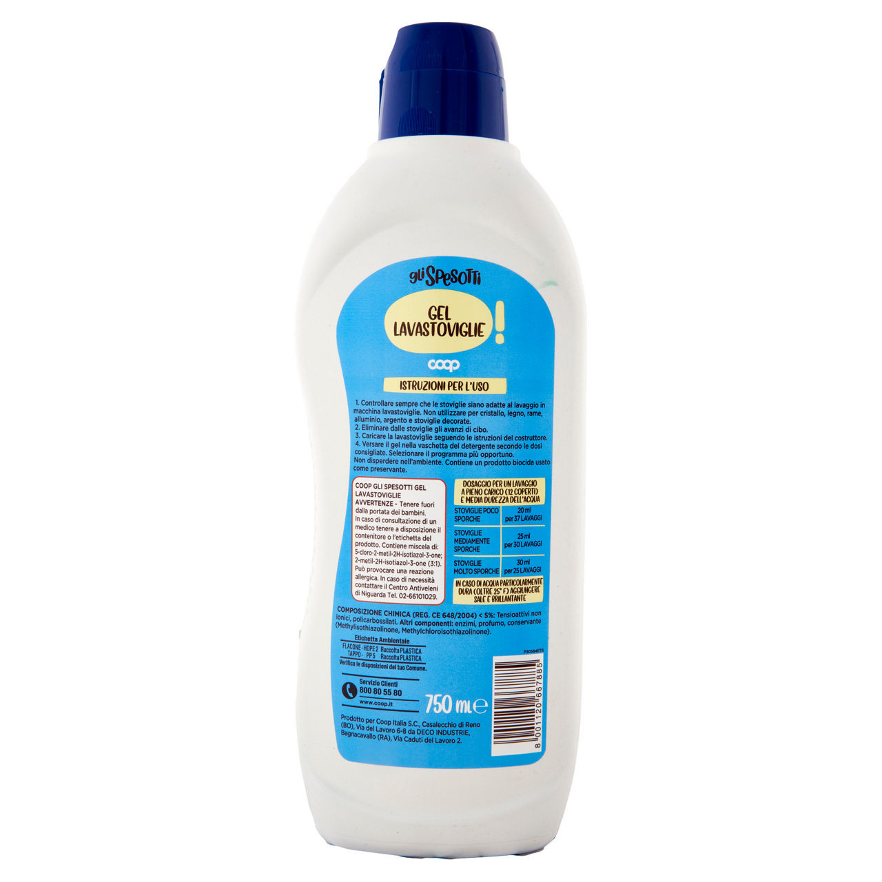 Detersivo lavastoviglie gel coop gli spesotti ml 750 - Immagine 11