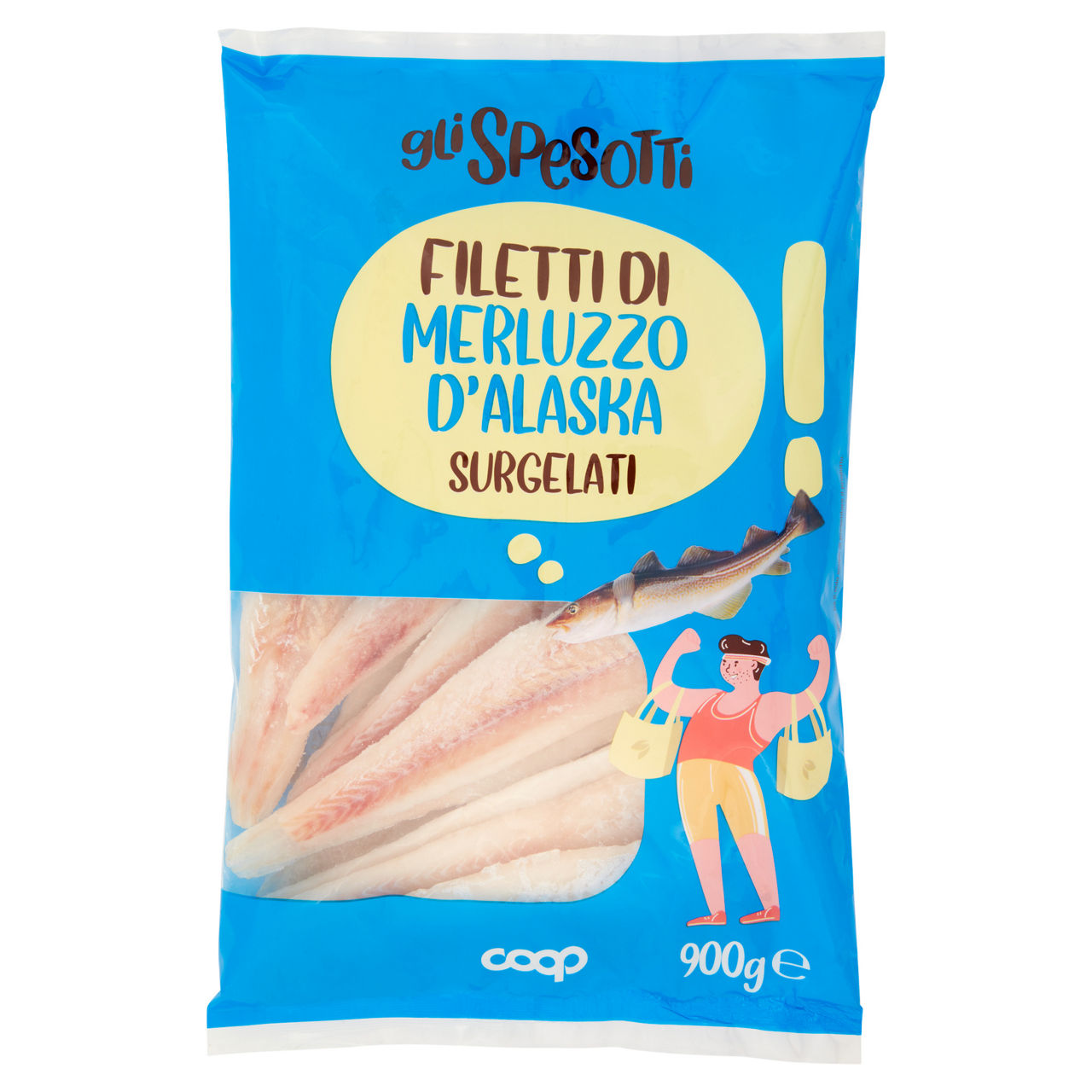 Filetti di merluzzo d'Alaska surgelati 900 gr - Immagine 01