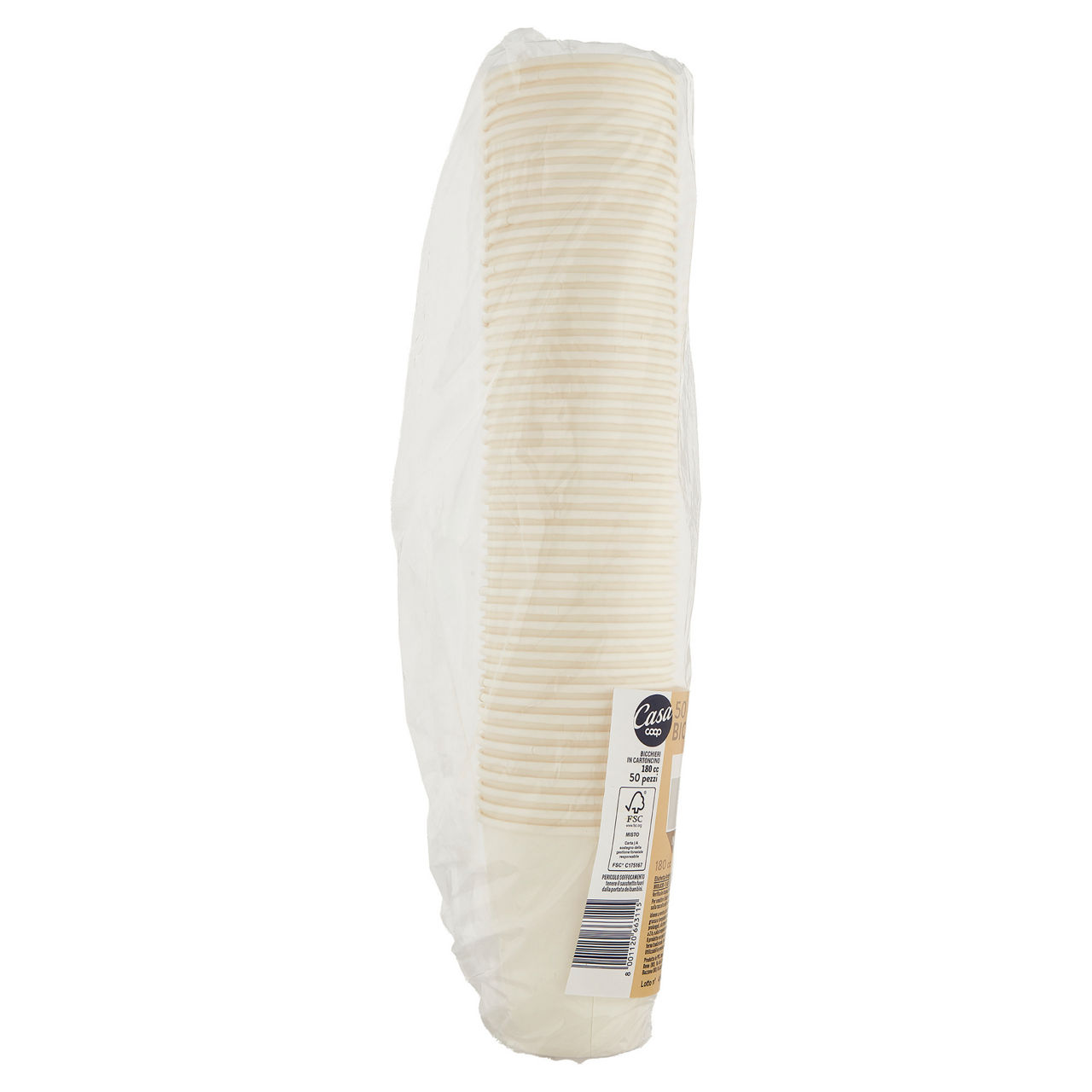 Bicchieri 180cc in cartoncino coop casa fsc pz 50 - Immagine 41