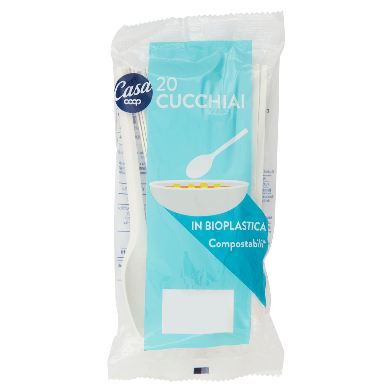 Cucchiai bioplastica coop casa pz 20 - Immagine 01