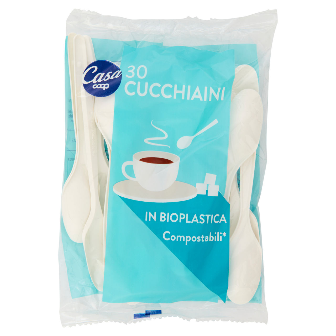 Cucchiaini bioplastica coop casa pz 30 - Immagine 01
