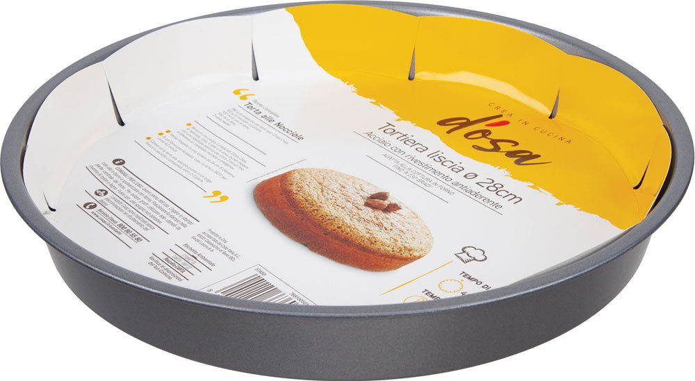 Tortiera liscia rotonda 28 cm coop - Immagine 01