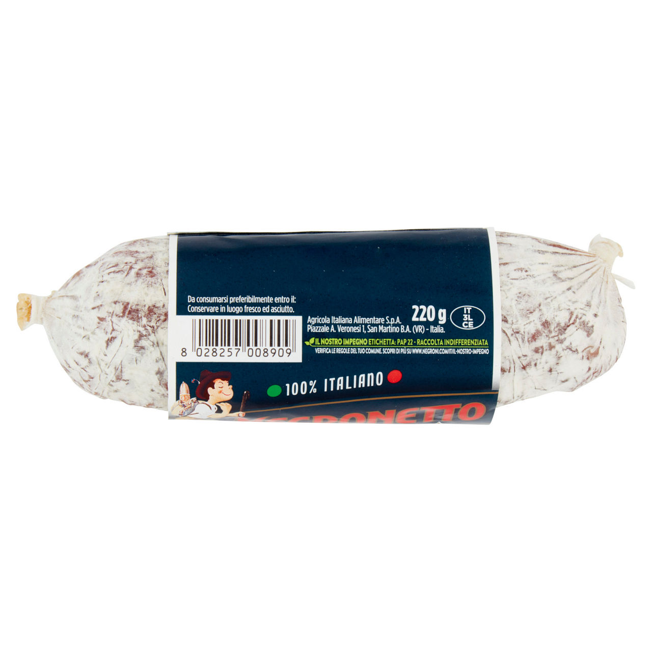 Salame di pura carne di suino 220 gr - Immagine 31