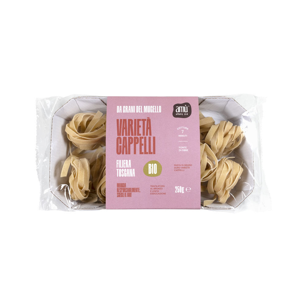 Tagliatelle nido pasta di grano duro Cappelli bio 250 gr - Immagine 01