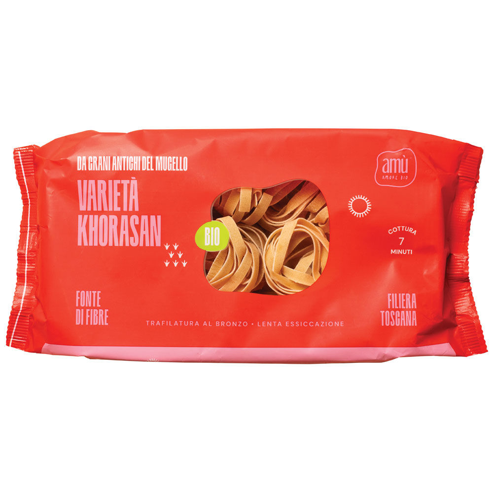 Tagliatelle nido pasta di grano Khorasan bio 250 gr - Immagine 01