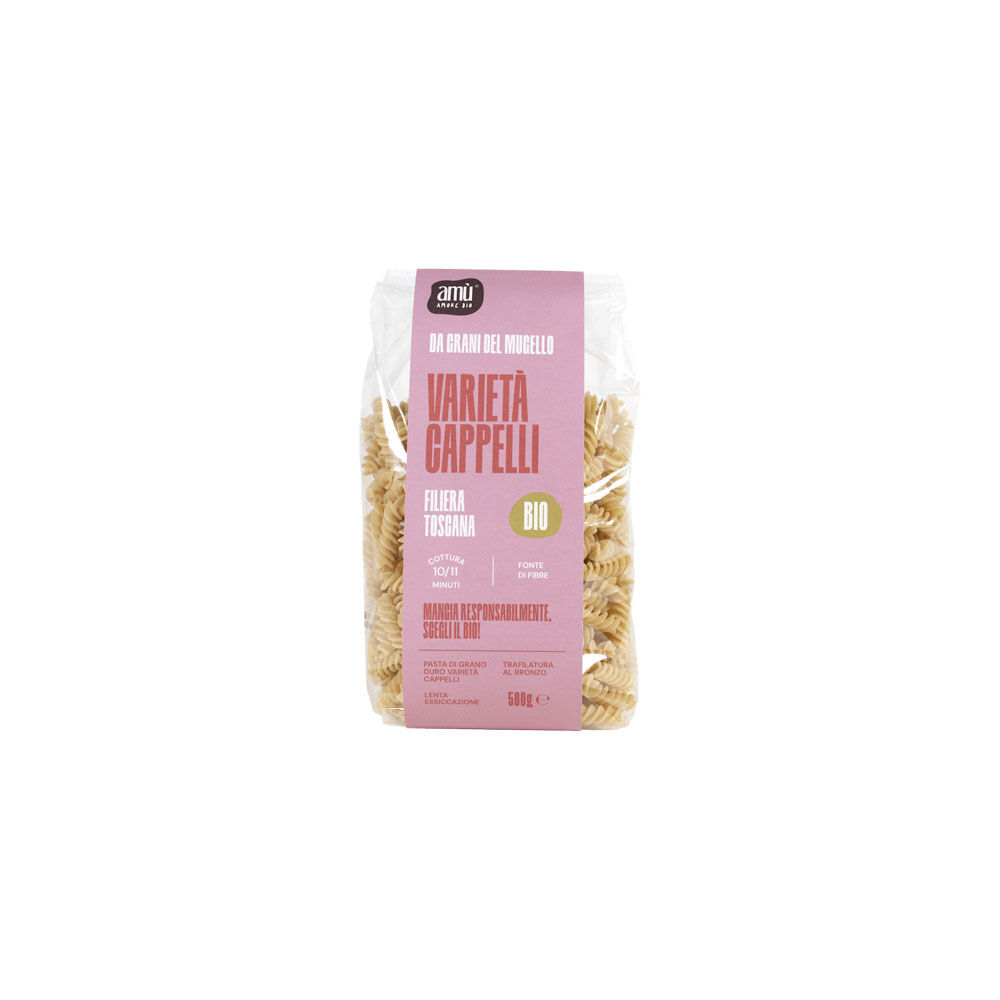 Fusilli di grano duro cappelli bio 500 gr - Immagine 01