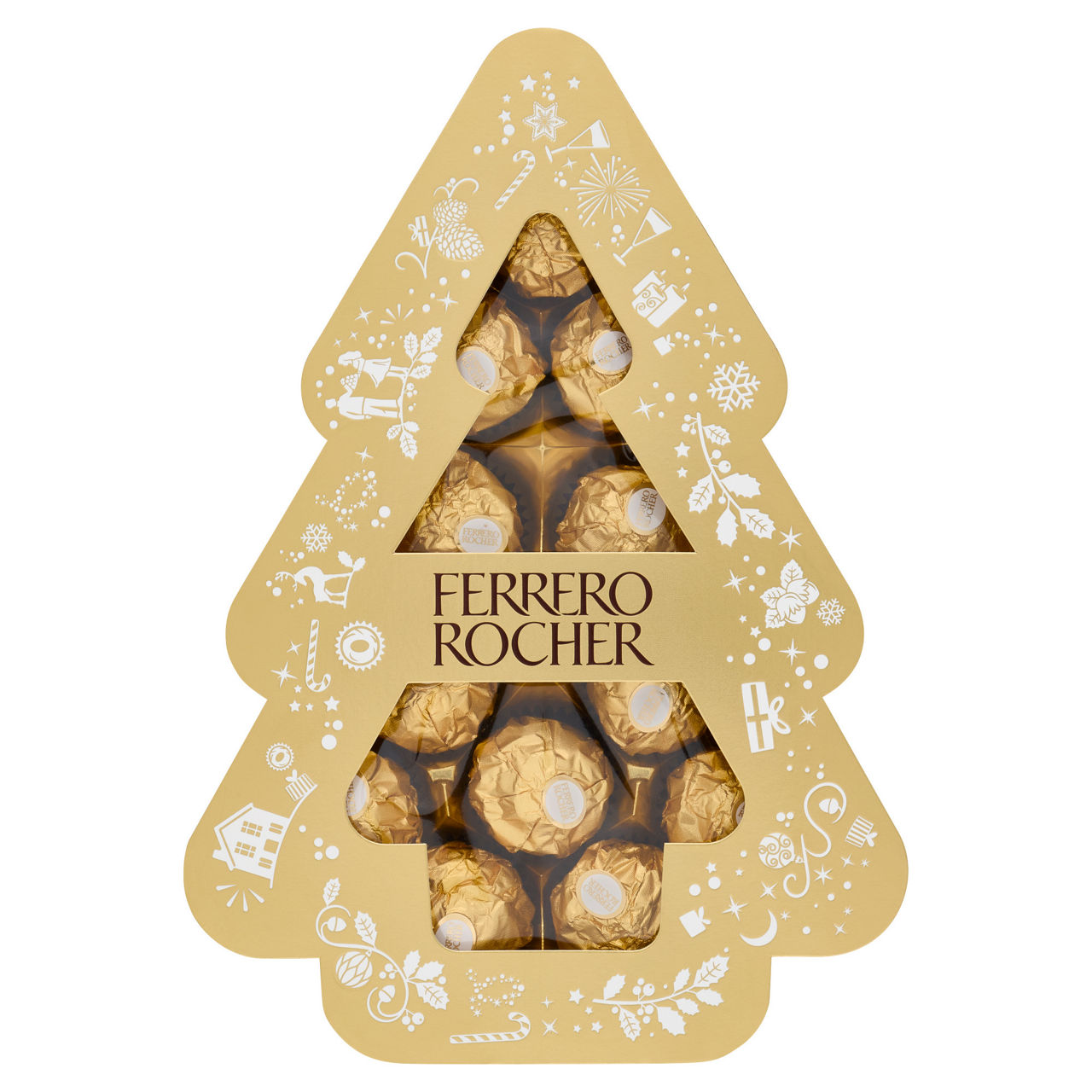 Confezione ad albero cioccolatini Rocher 150 gr
