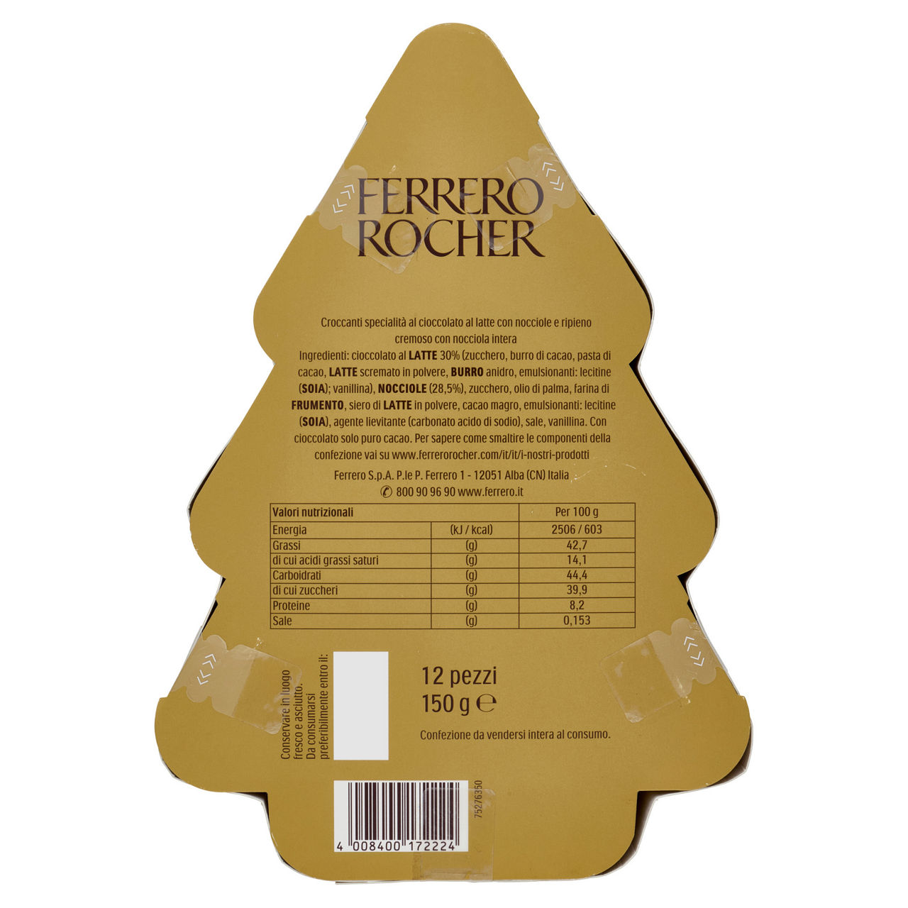 Confezione ad albero cioccolatini Rocher 150 gr - Immagine 31