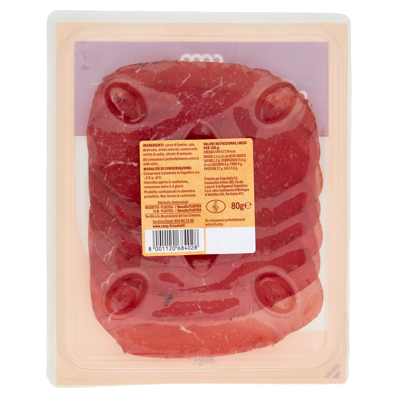 Carpaccio di bresaola 80 gr - Immagine 21
