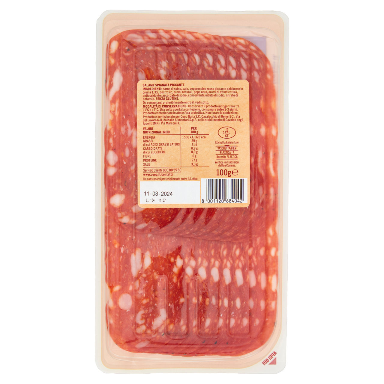 Spianata piccante a fette 100 gr - Immagine 11