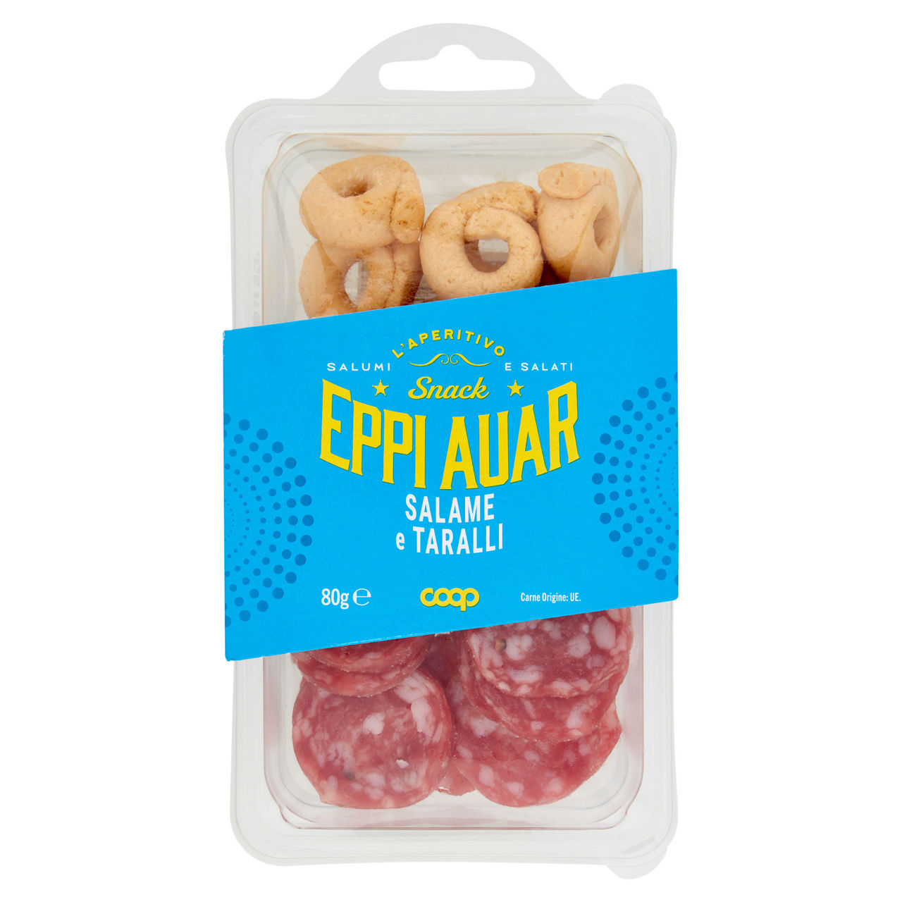Snack salato con salame e taralli 80 gr