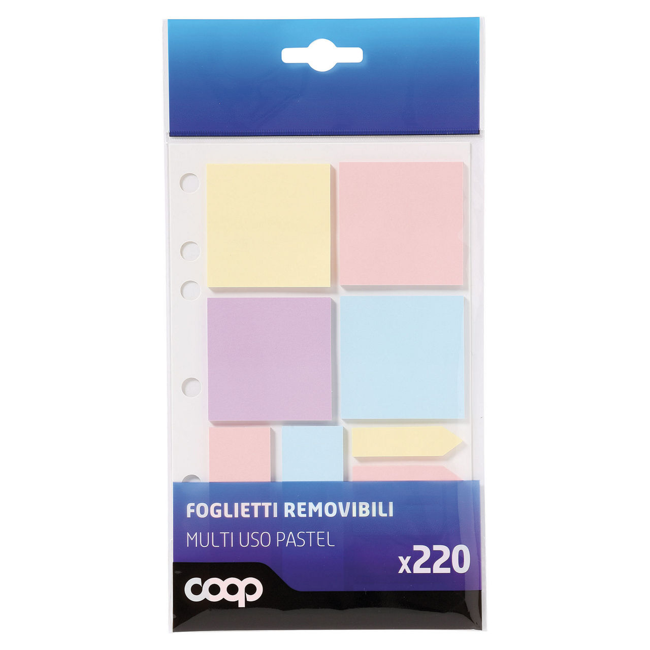 Set foglietti removibili misure assortite 220 fogli  - Immagine 01