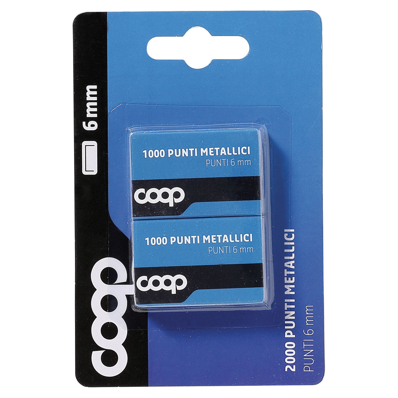 Punti metallici n 6 ricambio per cucitrice 6 mm 2000 pz