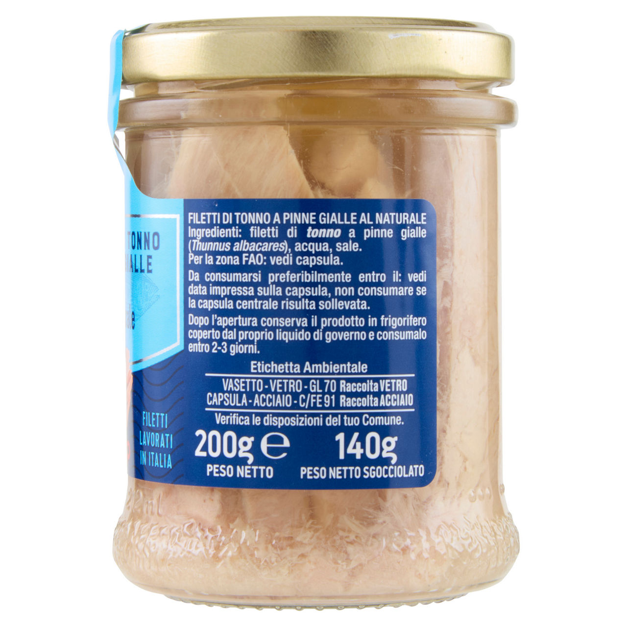 Filetti di tonno yellowfin al naturale 140 gr - Immagine 31
