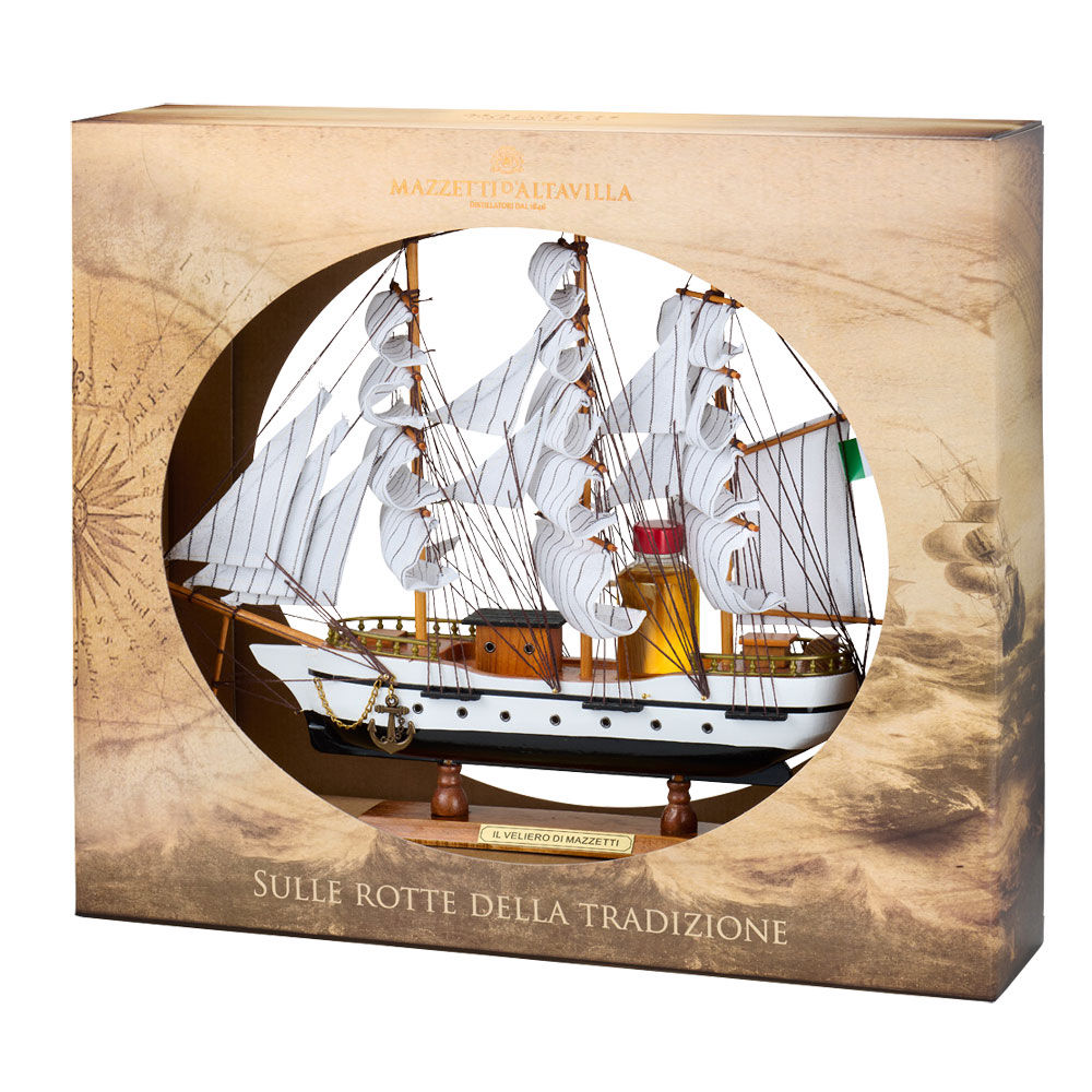 Grappa in confezione regalo Veliero 50 ml