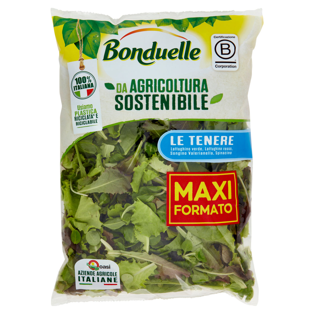 Insalata mista tenera maxi formato 200 gr - Immagine 01