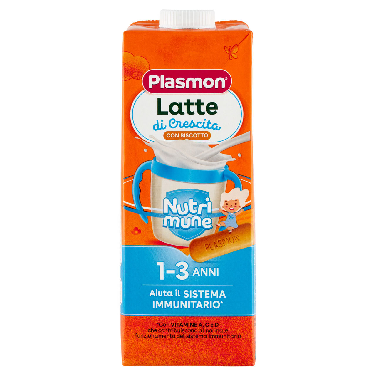 Latte di crescita liquido con biscotto 1-3 anni 1 lt