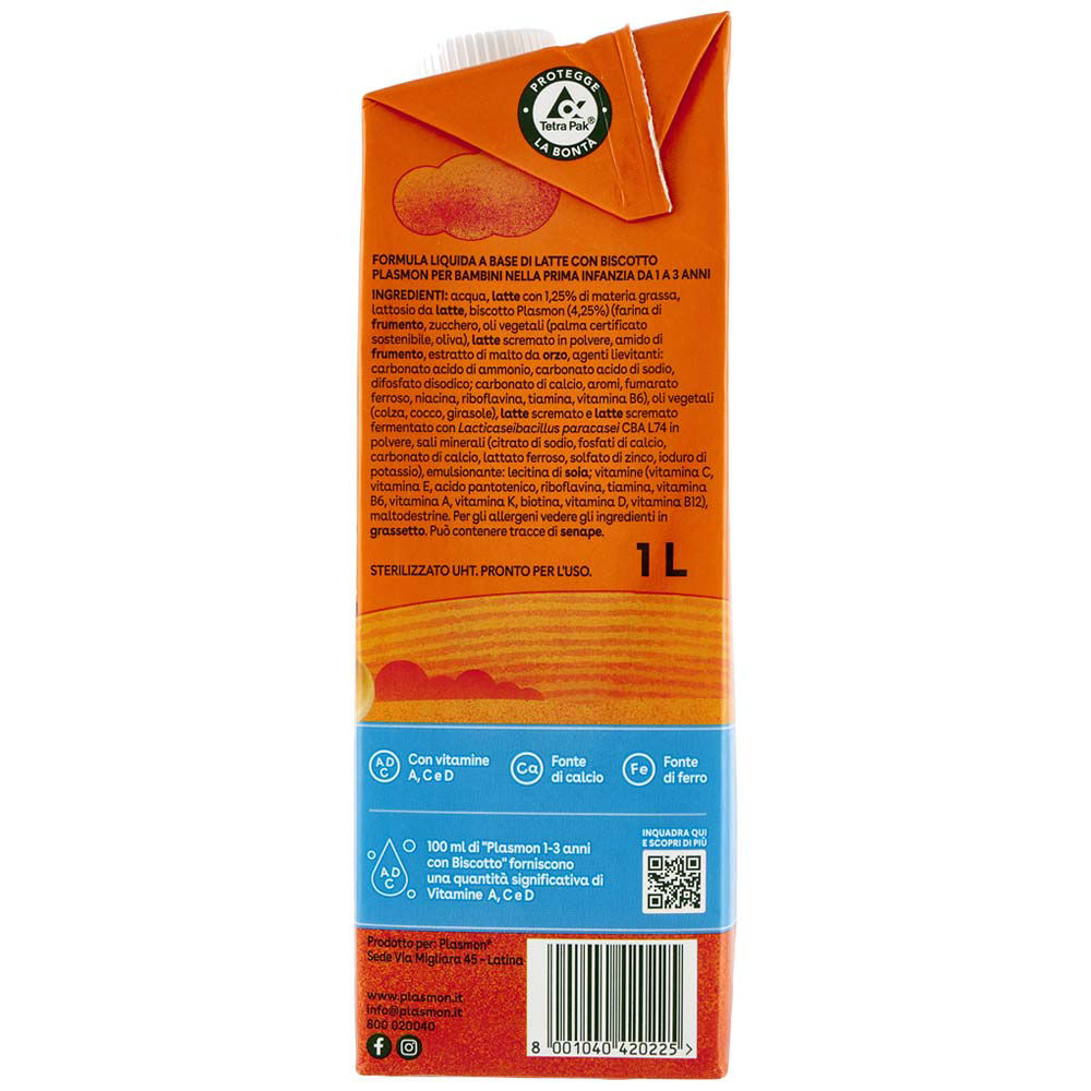 Immagine 4 di 6 del prodotto Latte di crescita liquido con biscotto 1-3 anni 1 lt