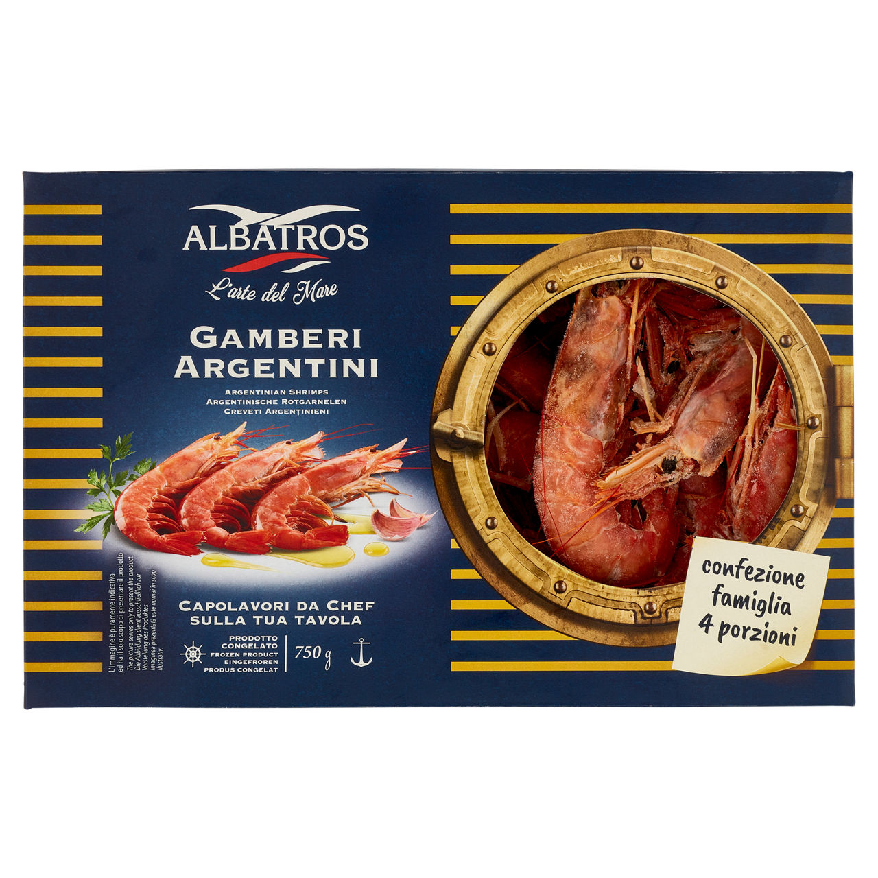 Gamberi Argentini interi surgelati 750 gr