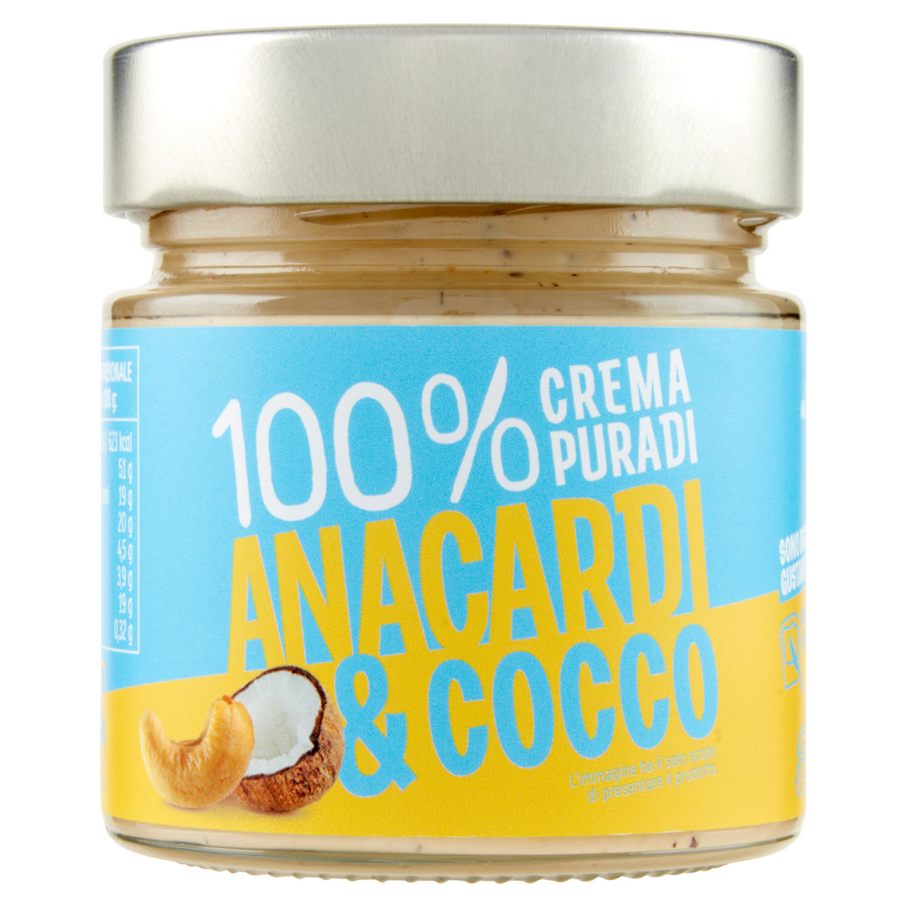 Crema spalmabile anacardi e cocco 175 gr - Immagine 01