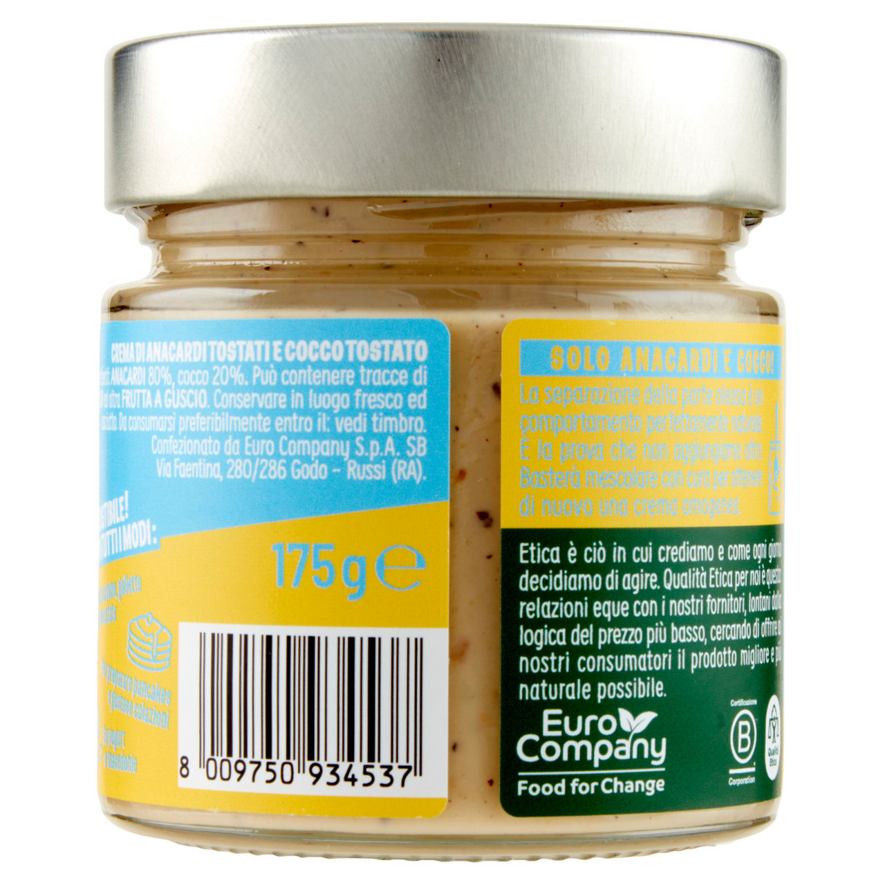 Crema spalmabile anacardi e cocco 175 gr - Immagine 41