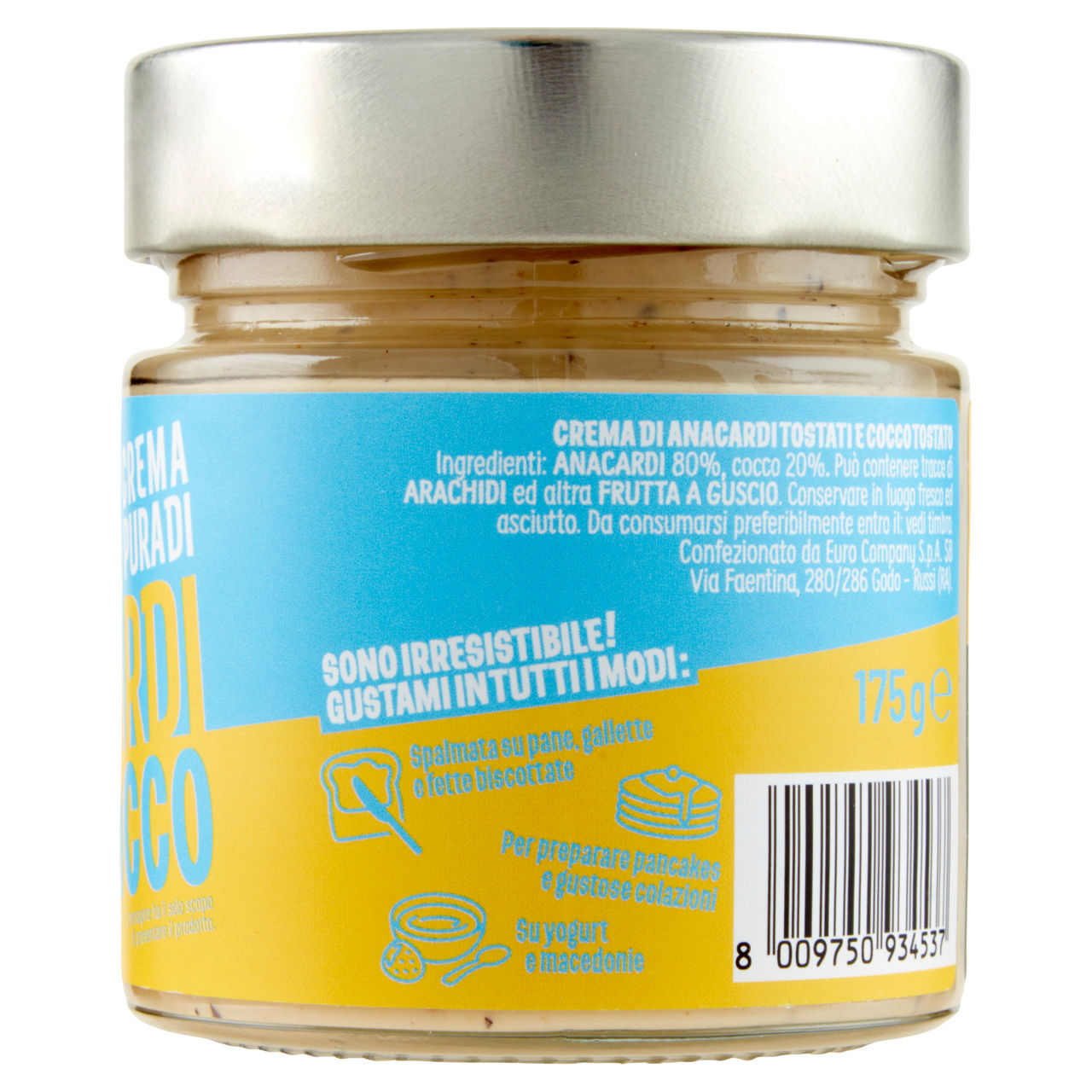 Crema spalmabile anacardi e cocco 175 gr - Immagine 11