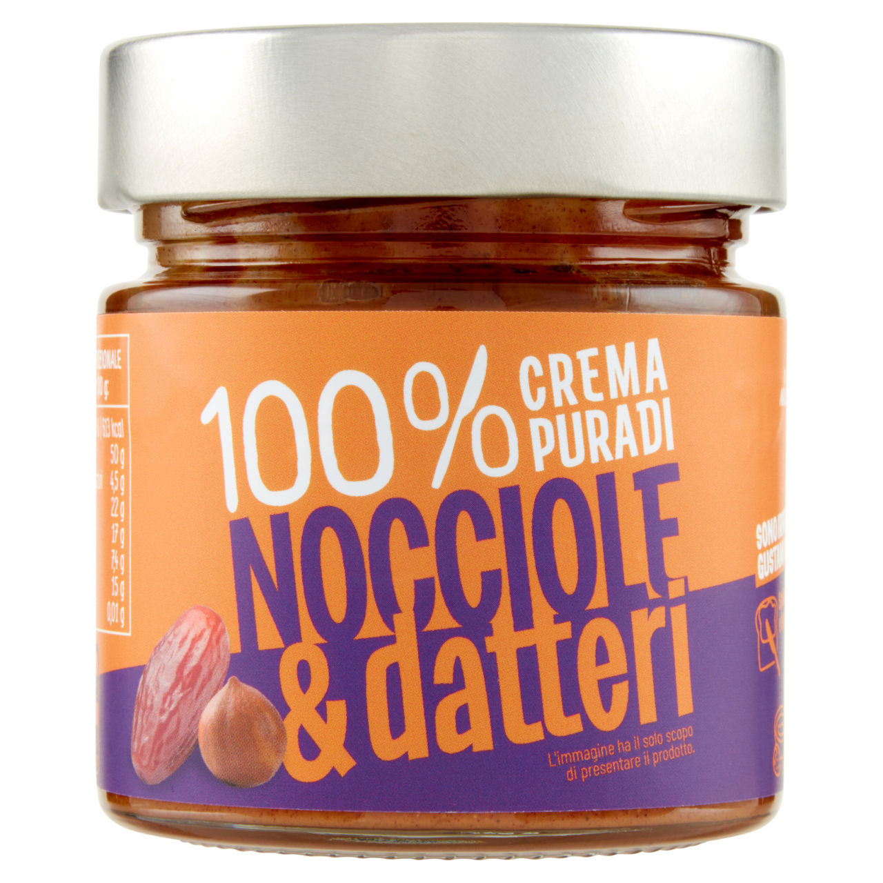 Crema spalmabile nocciole e datteri 175 gr - Immagine 01