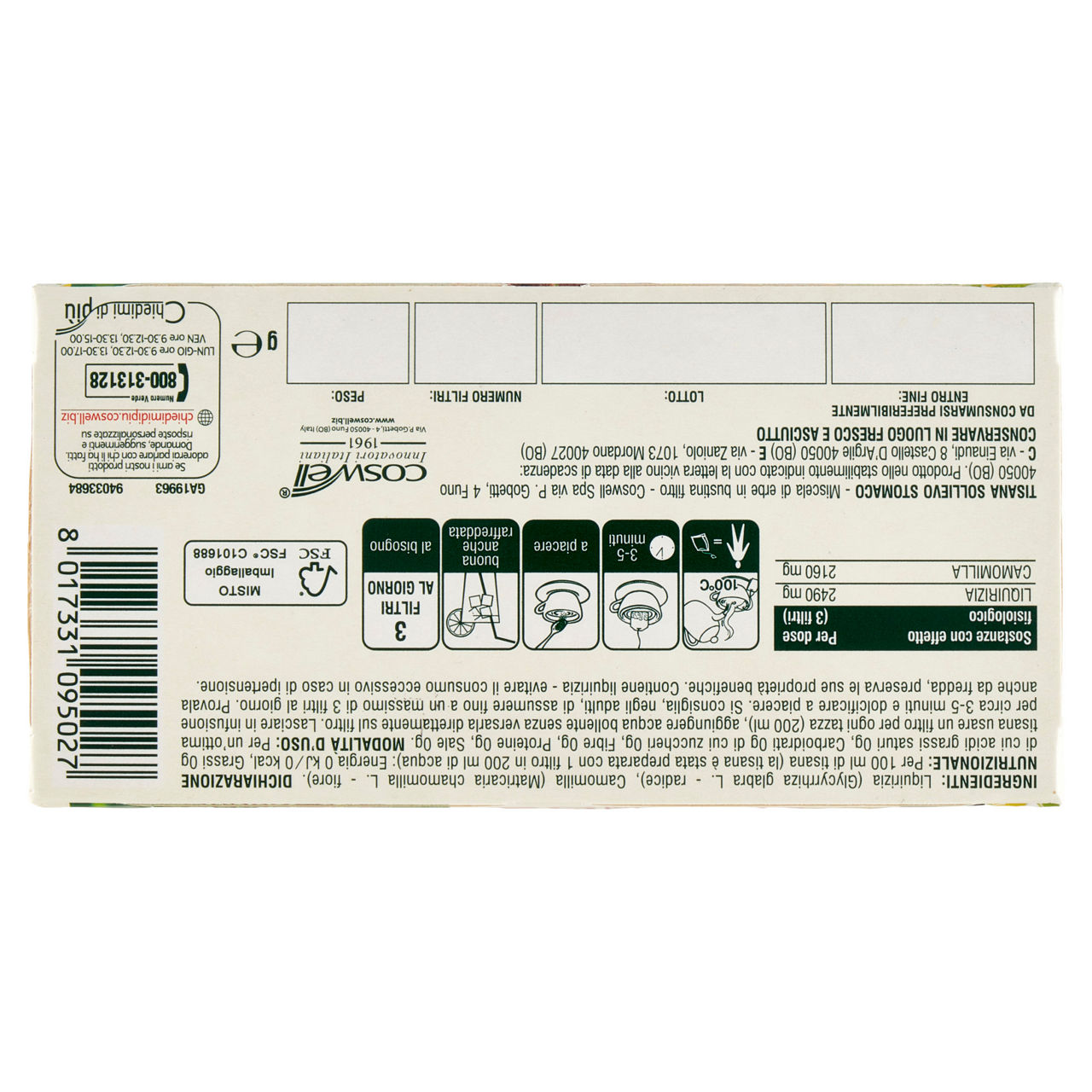 Tisana sollievo stomaco active 18 filtri - Immagine 21