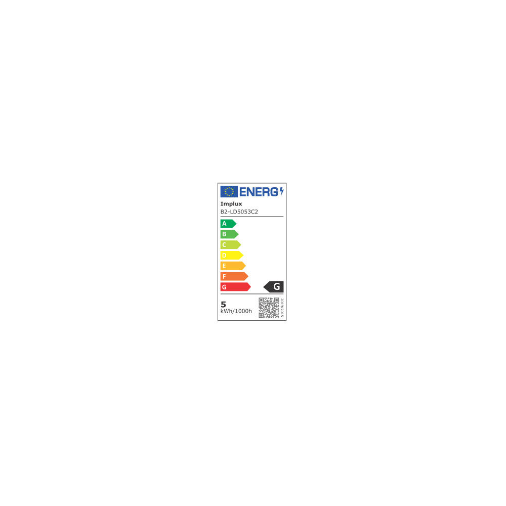 2 spot led 5w - gu5,3 (12v) - 420 lm - 3000k -cl.g - angolo 120 gradi - 1