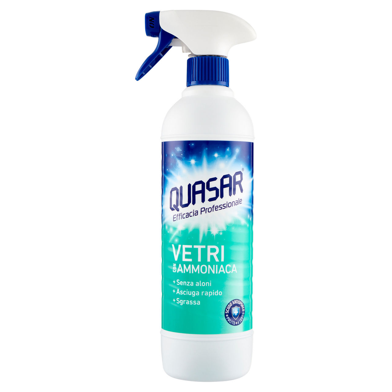 Detergente spray vetri con ammoniaca 580 ml - Immagine 01