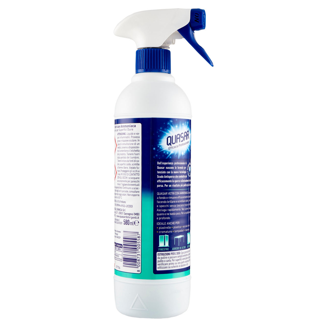 Detergente spray vetri con ammoniaca 580 ml - Immagine 31