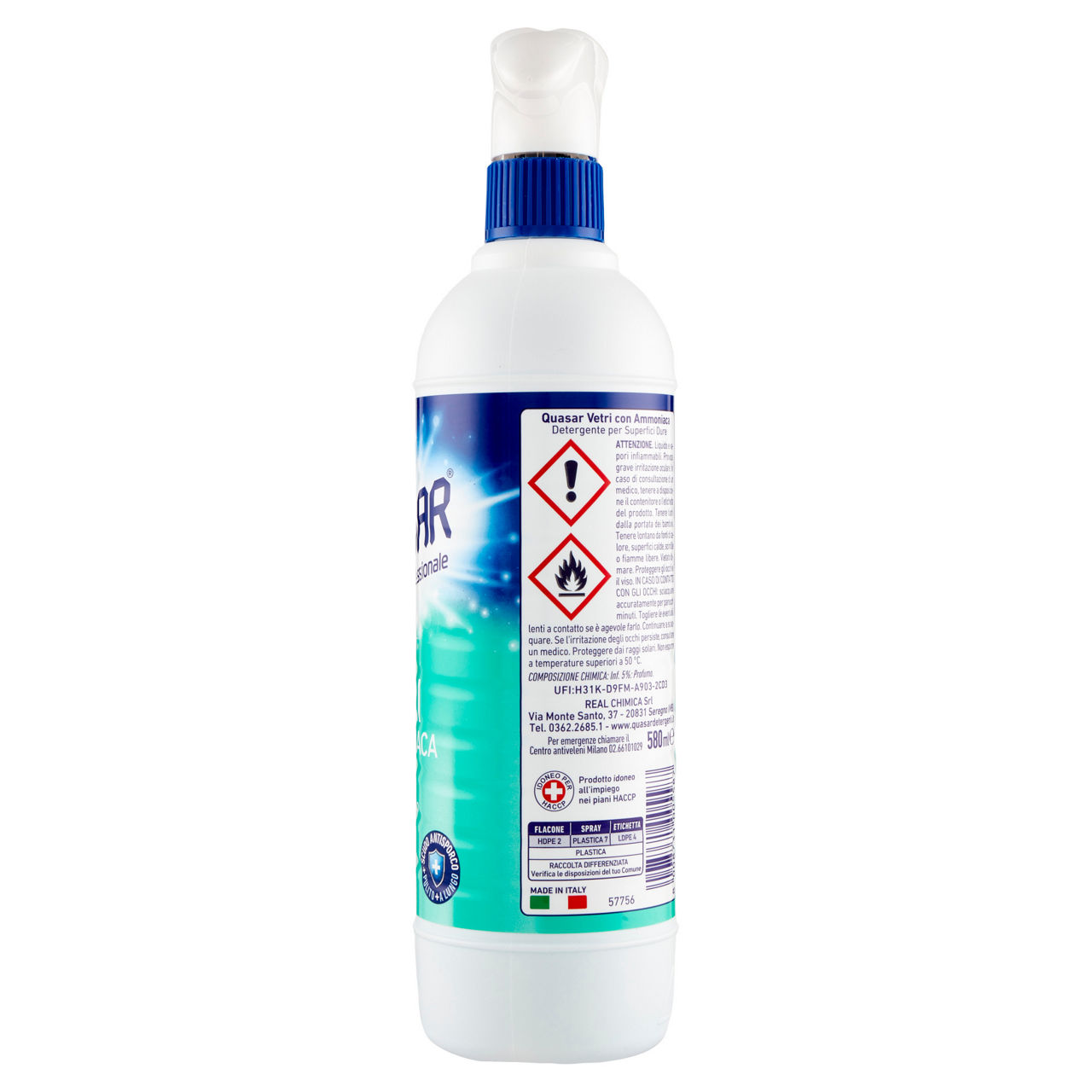 Detergente spray vetri con ammoniaca 580 ml - Immagine 51