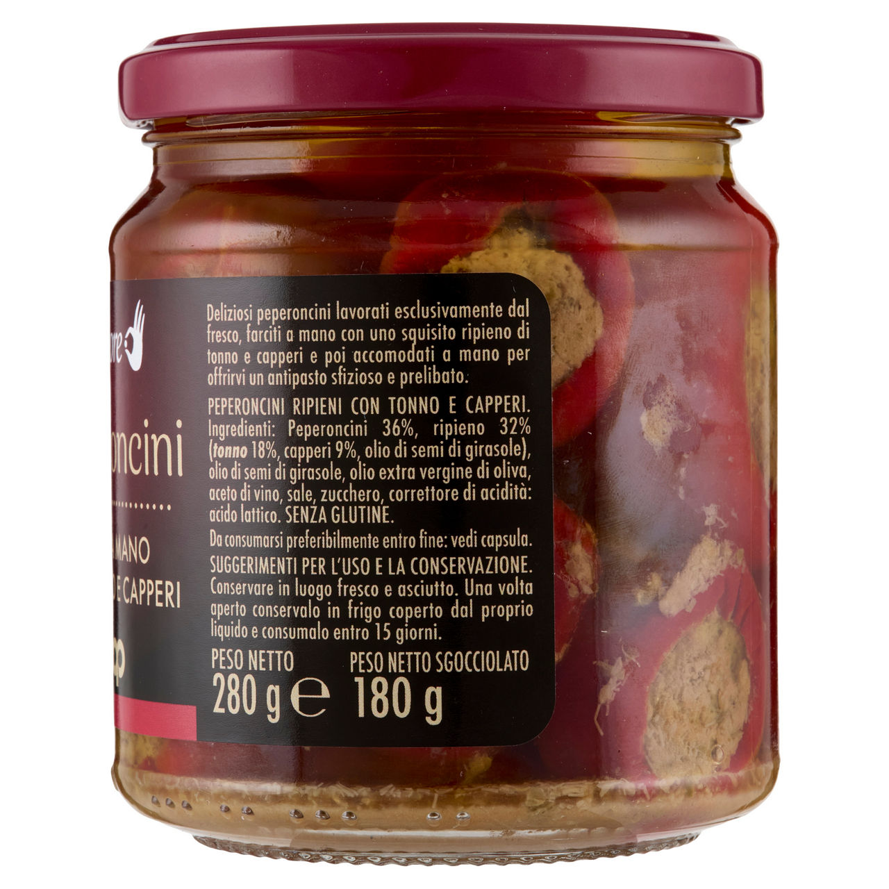 Peperoncini ripieni con tonno e capperi 280 gr - Immagine 11