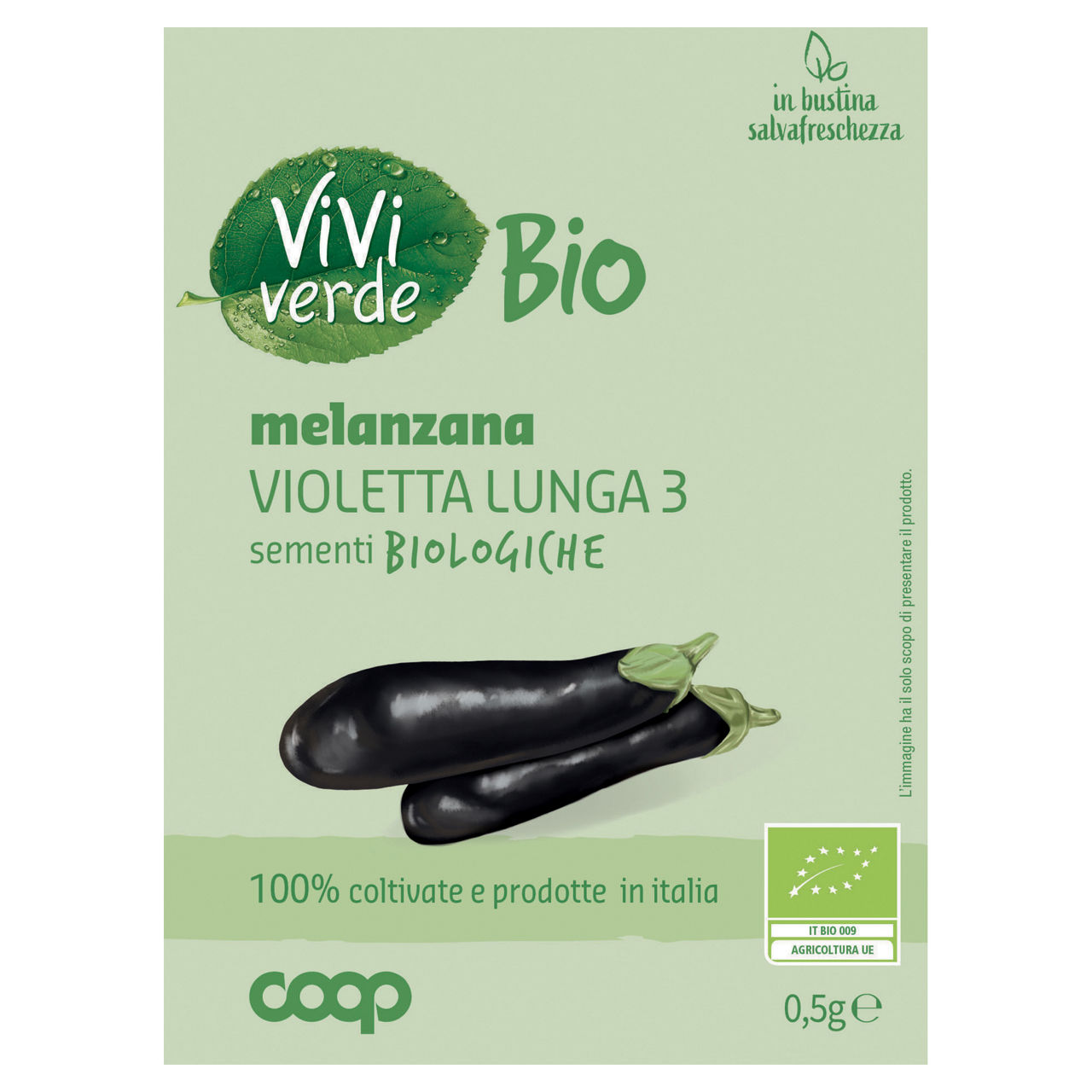 Sementi melanzana violetta lunga 3 bio 0,50 gr
