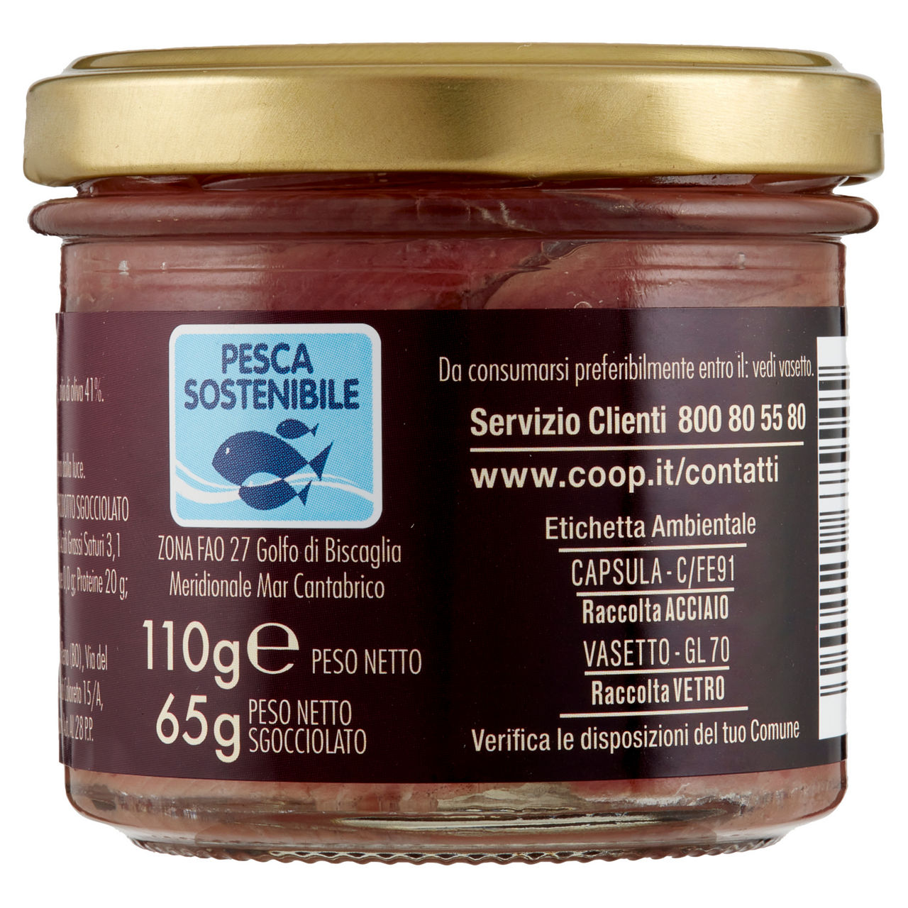 Filetti di alici del mar cantabrico con olio di oliva 110 gr - Immagine 51