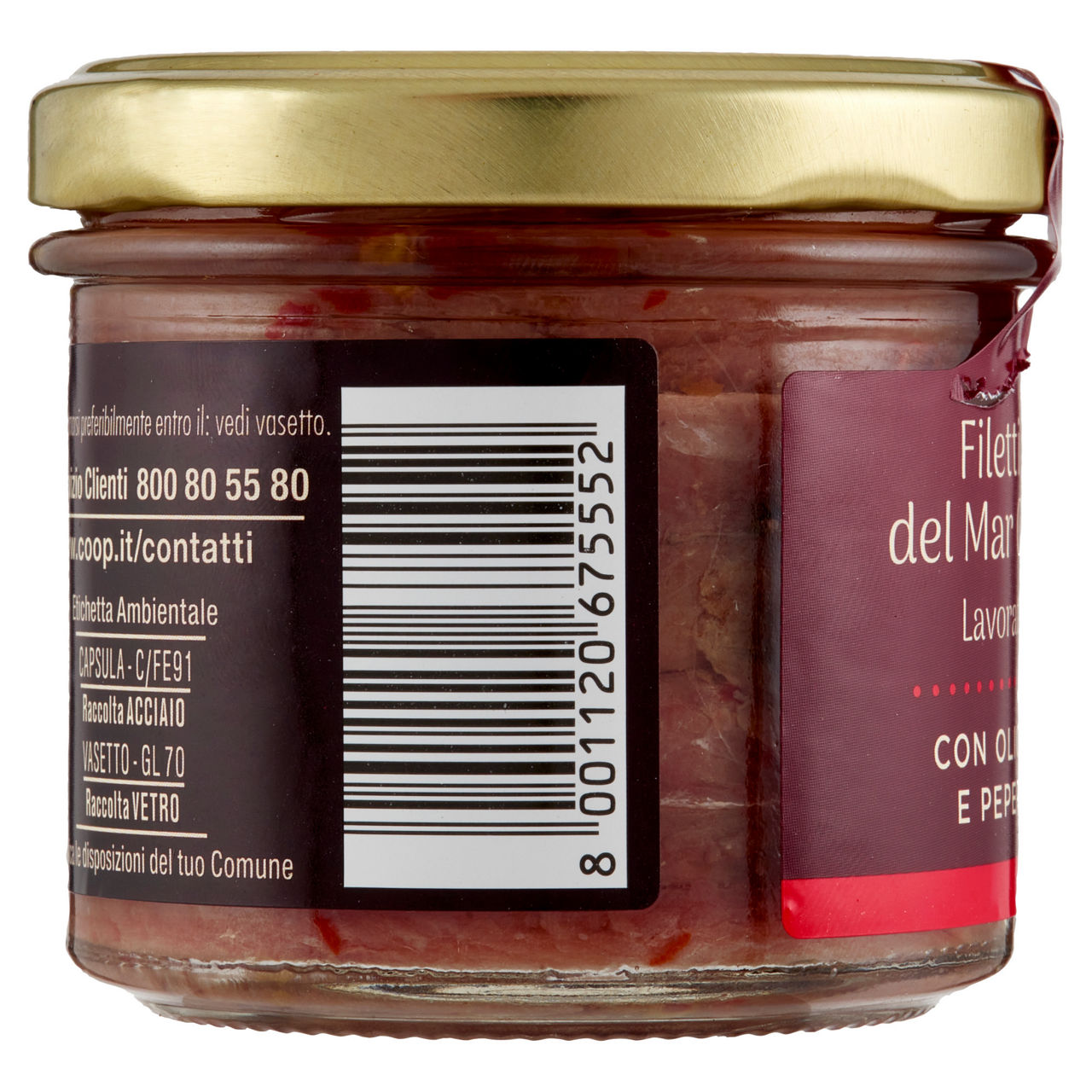 Filetti di alici del cantabrico c/peperoncino fior fiore coop vv g 110 - Immagine 41