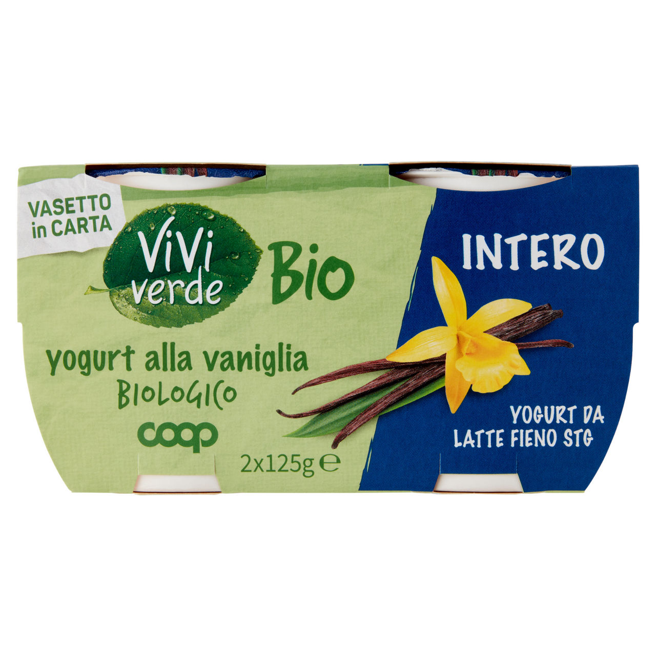 Yogurt da Latte Fieno alla vaniglia bio 2 pz da 125 gr