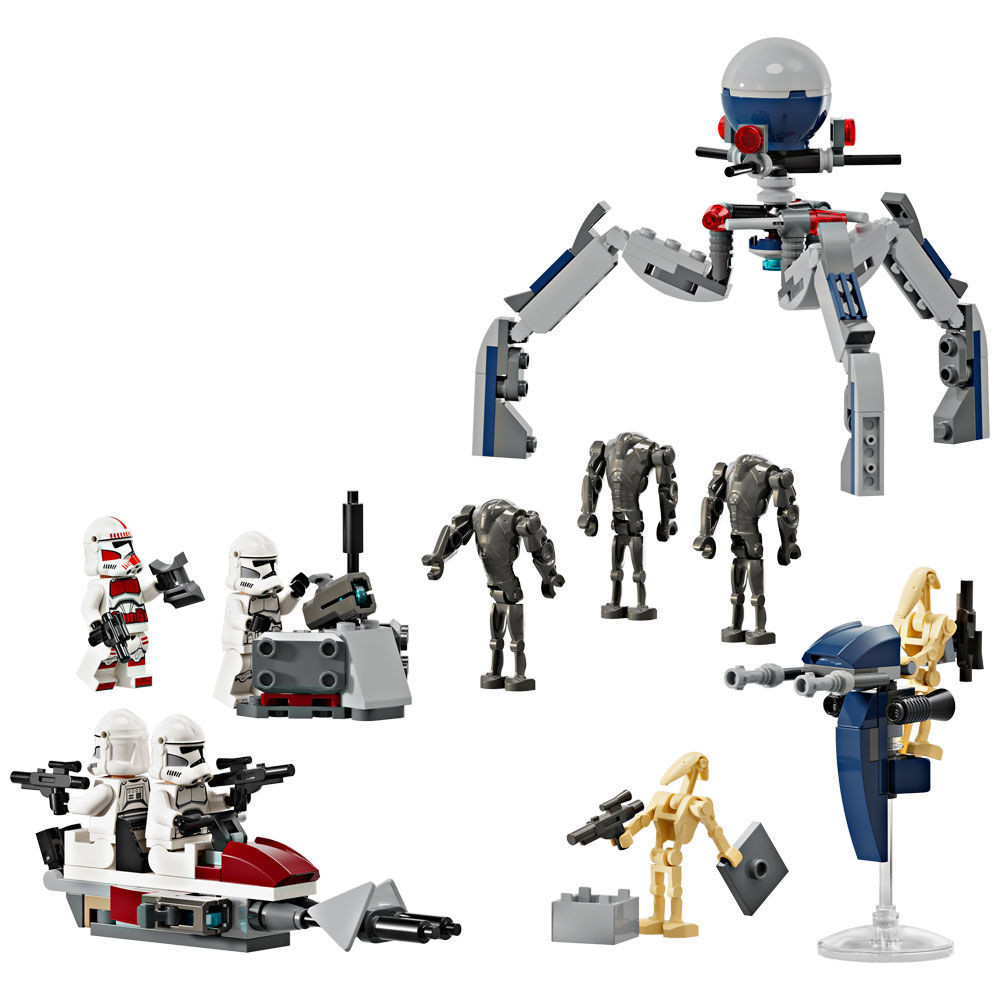 Battle pack Clone Trooper e Battle Droid Star Wars 75372 - Immagine 21