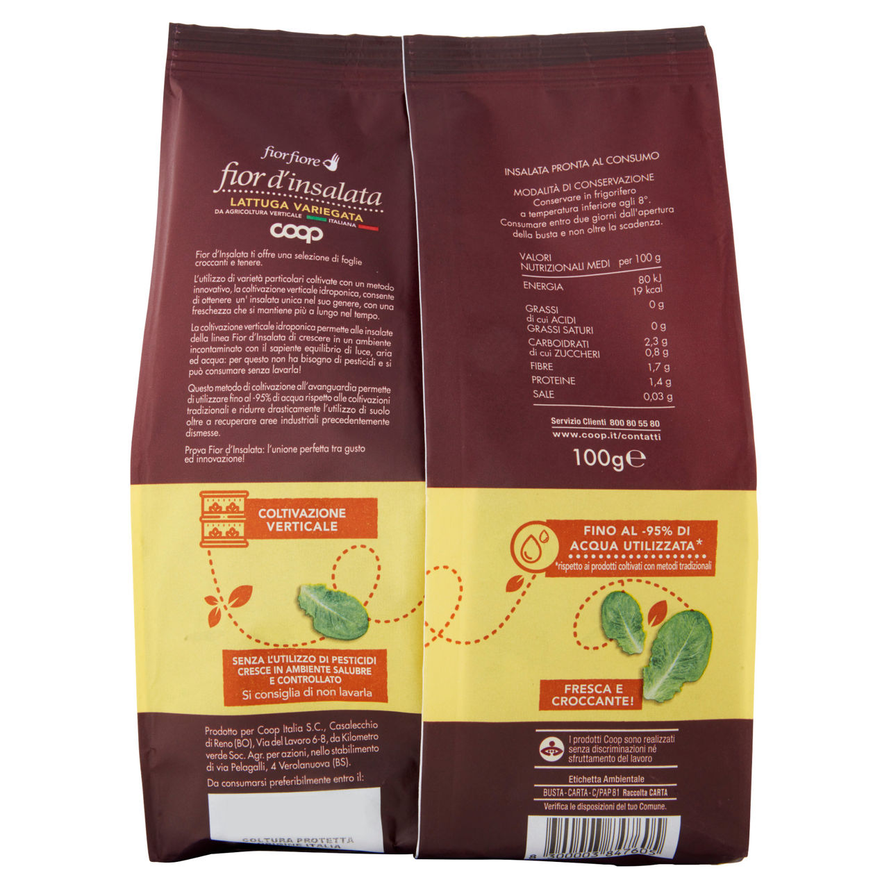 Insalata lattuga variegata 100 gr - Immagine 51